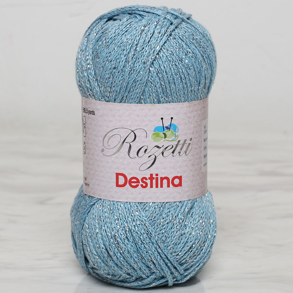 Rozetti Destina 50 gr Bebe Mavisi El Örgü İpi - 45016